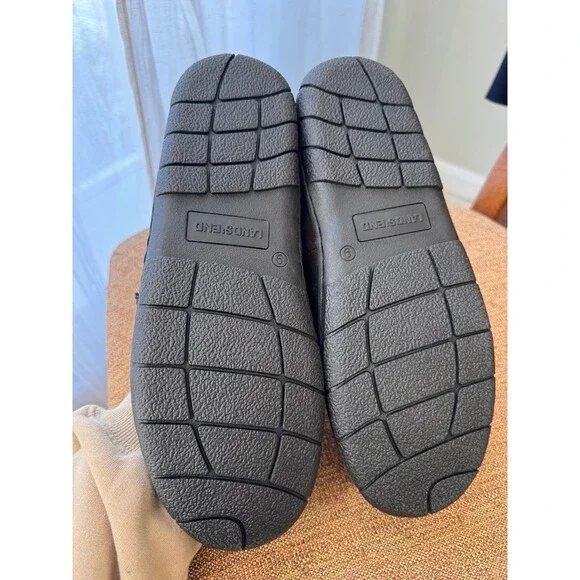 Lands end men’s Suede Moccasin Slippers NEW - Picture 7 of 7